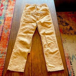 2 pairs of Boys regular khaki pants, size 10, one pair never worn, other only 1x